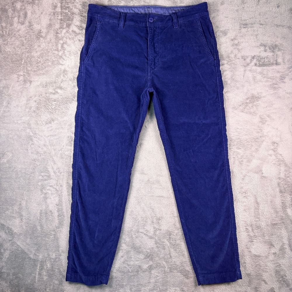 Levi's XX Chino Corduroy Pants Men's 32x30 Blue Standard Taper Stretch Trousers